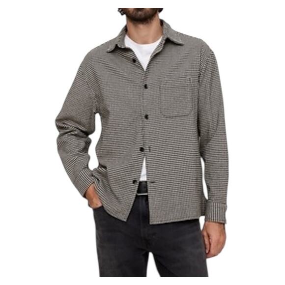 Banana Republic Relaxed Fit Flannel Overshirt Organic Cotton XL Tall Campcore - Picture 1 of 16